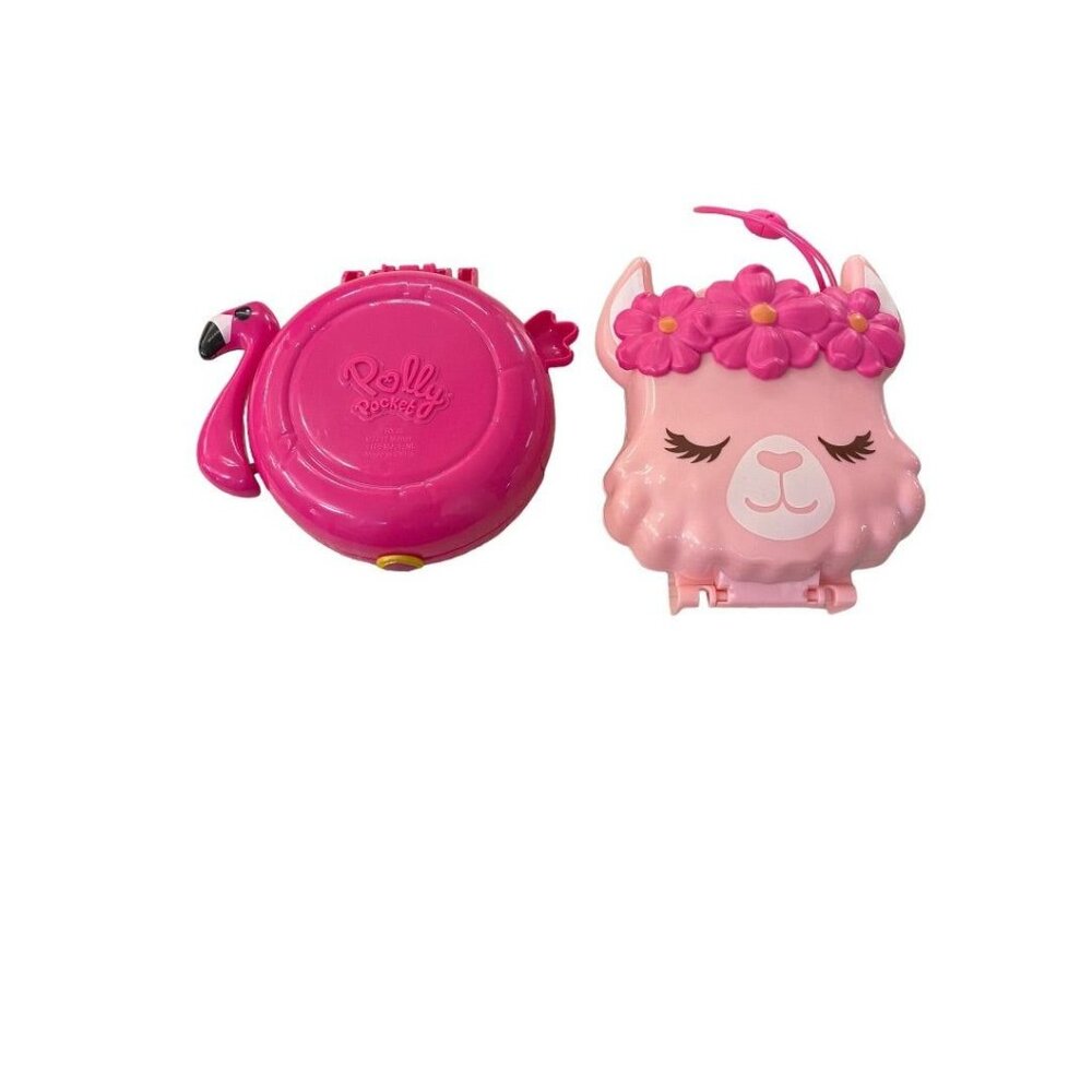 Polly Pocket Mini Compact‎ Play Sets Flamingo Pool FRY38 Cat GKJ50